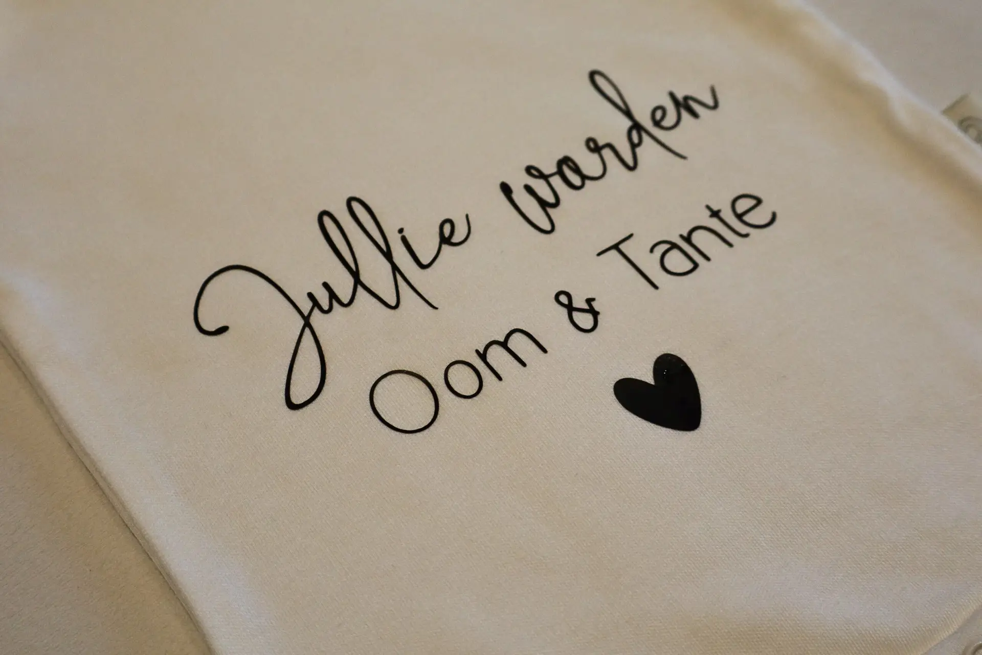 romper korte mouw – wit – jullie worden oom & tante