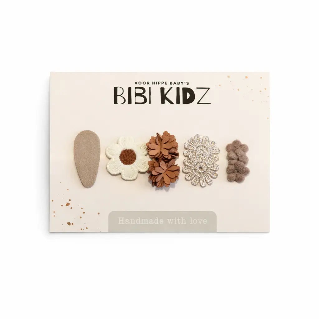 bibi kidz | antislip haarspeldjes beige